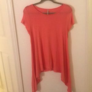 Coral short sleeve swing top